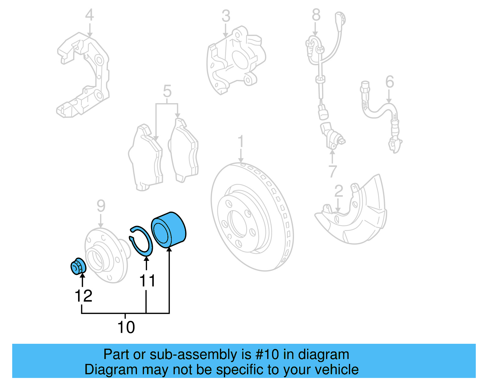 Wheel Bearing 8L0-498-625-B - View 2