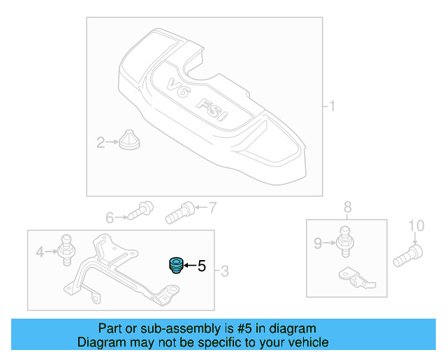 Mount Bracket Bushing 8N0-103-954