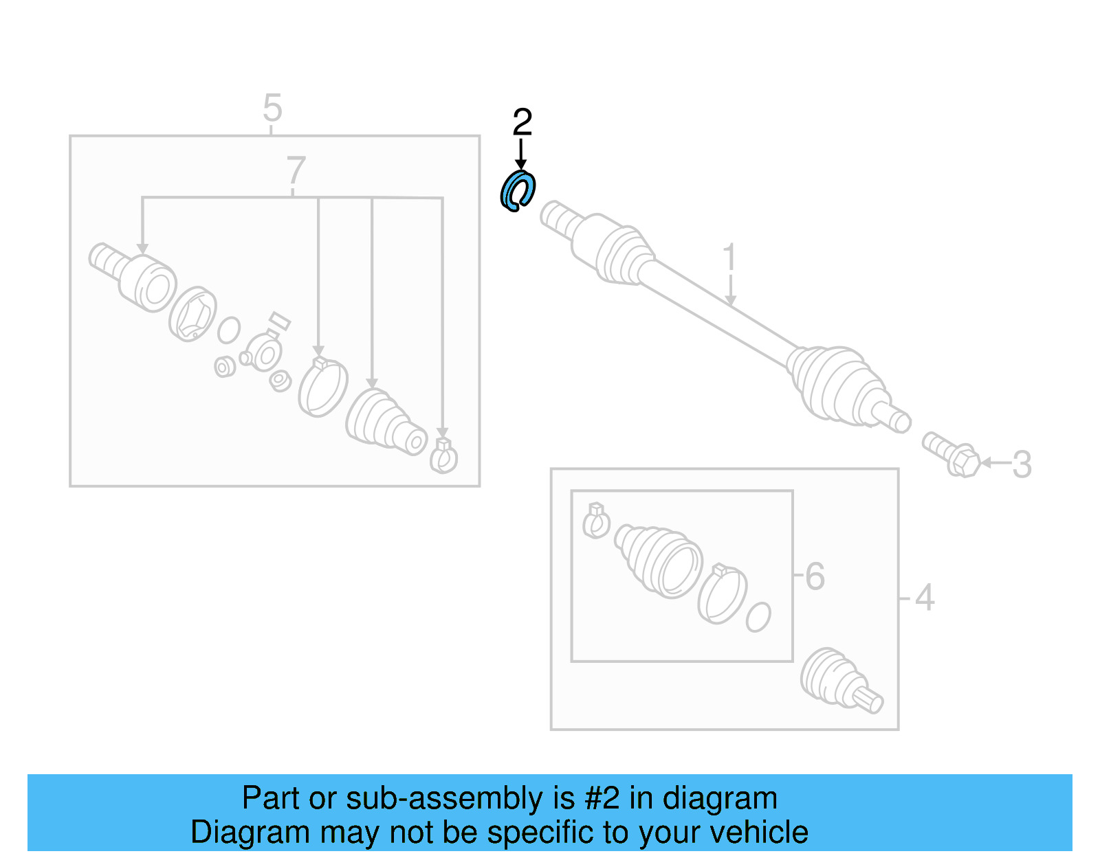 Axle Assembly Lock Ring 8N0-407-297 - View 12