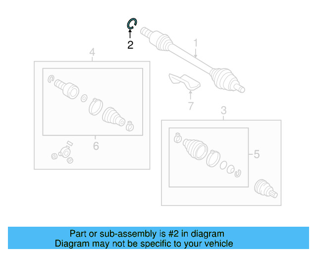 Axle Assembly Lock Ring 8N0-407-297 - View 13