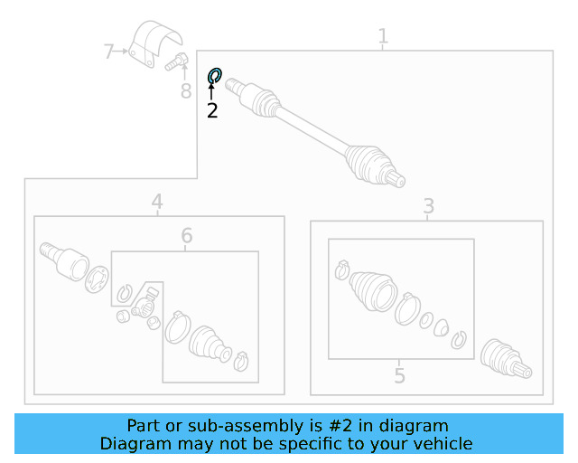 Axle Assembly Lock Ring 8N0-407-297 - View 14
