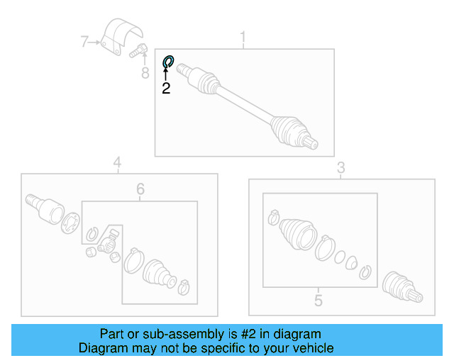 Axle Assembly Lock Ring 8N0-407-297 - View 30