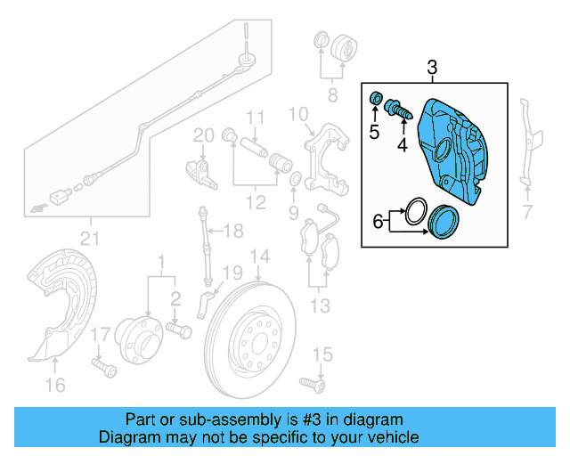 Caliper 8P0-615-123-A - View 2