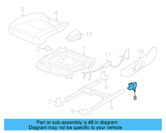 Track End Cover 8P0-881-349-C-9B9 - View 8
