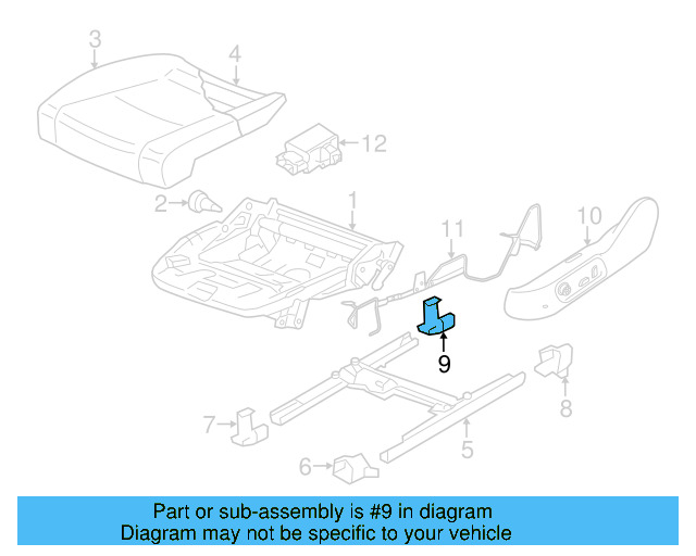 Track End Cover 8P0-881-349-C-9B9 - View 5