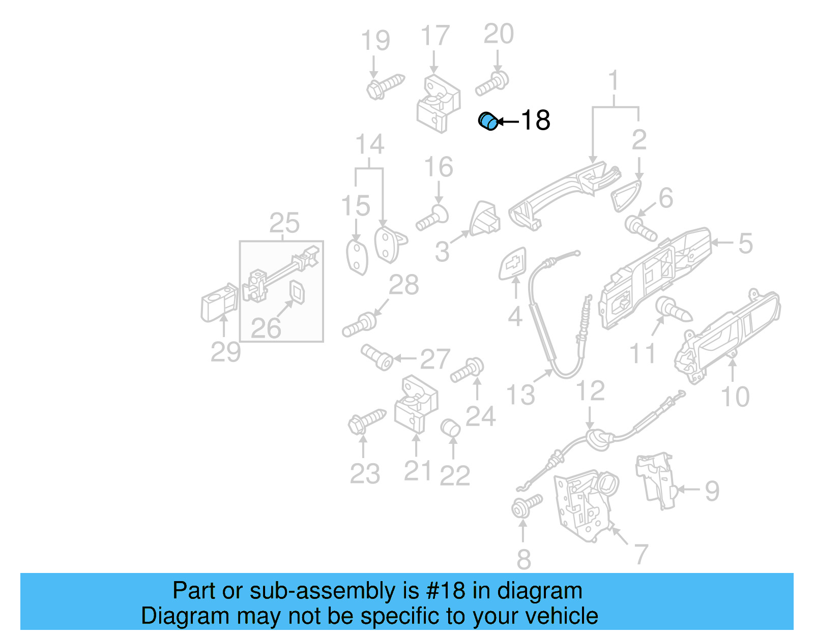 Upper Hinge Dust Cap 8T0-837-947 - View 23
