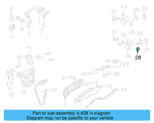 Upper Hinge Dust Cap 8T0-837-947 - View 24