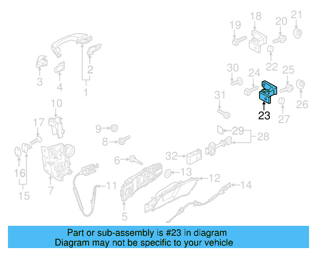 Door Hinge 8K0-831-401-D - View 54