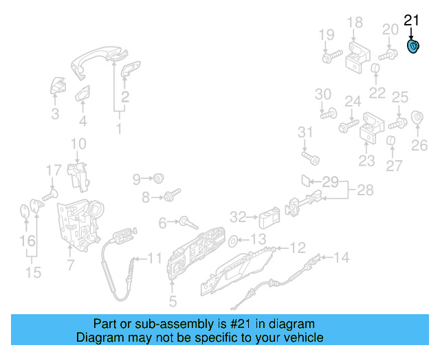 Upper Hinge Mount Bolt N-912-056-02 - View 60