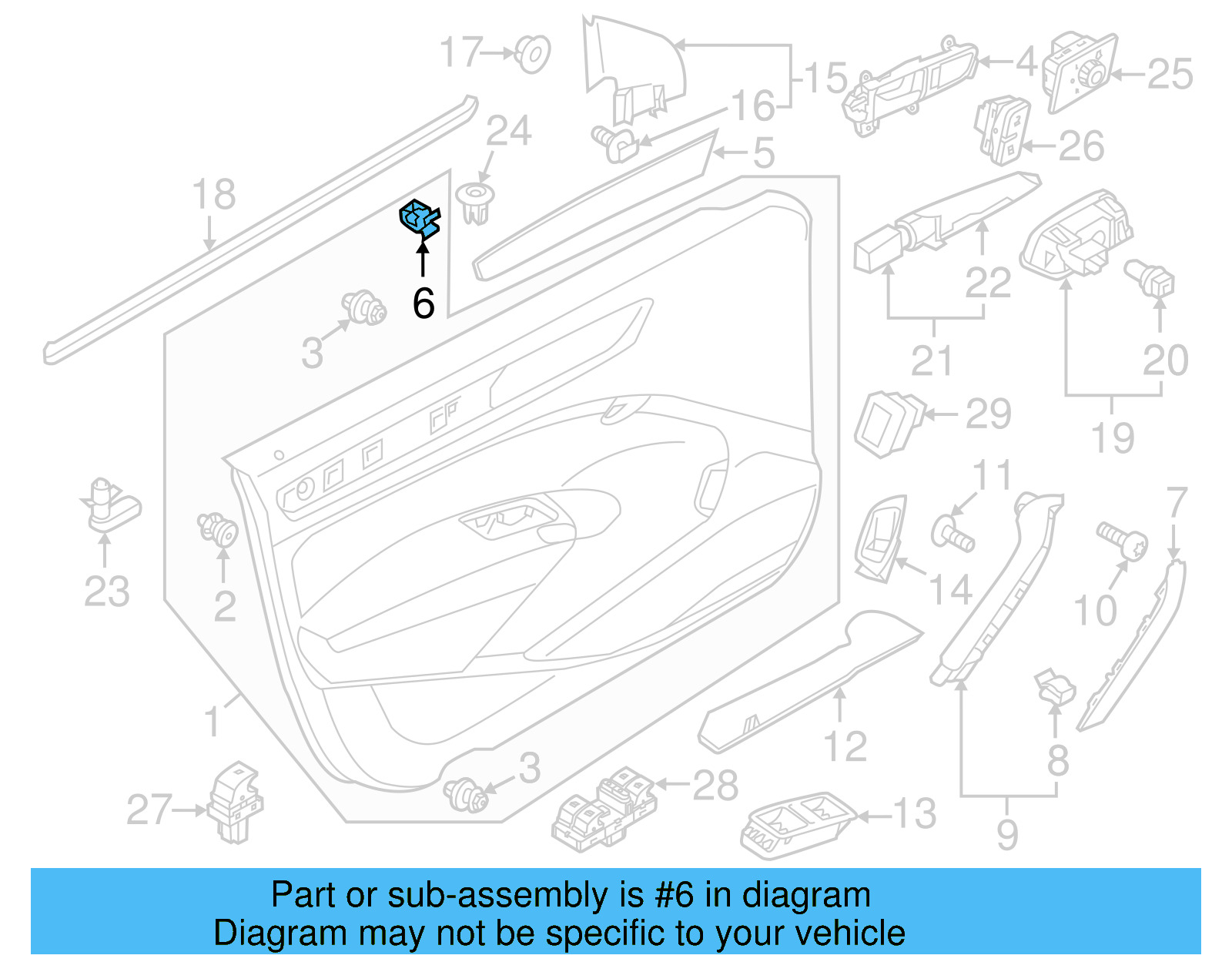 Trim Molding Clip 8T0-853-107 - View 10