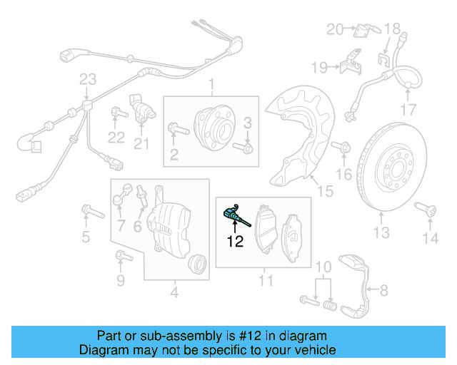 Wear Indicator 8V0-615-437 - View 21