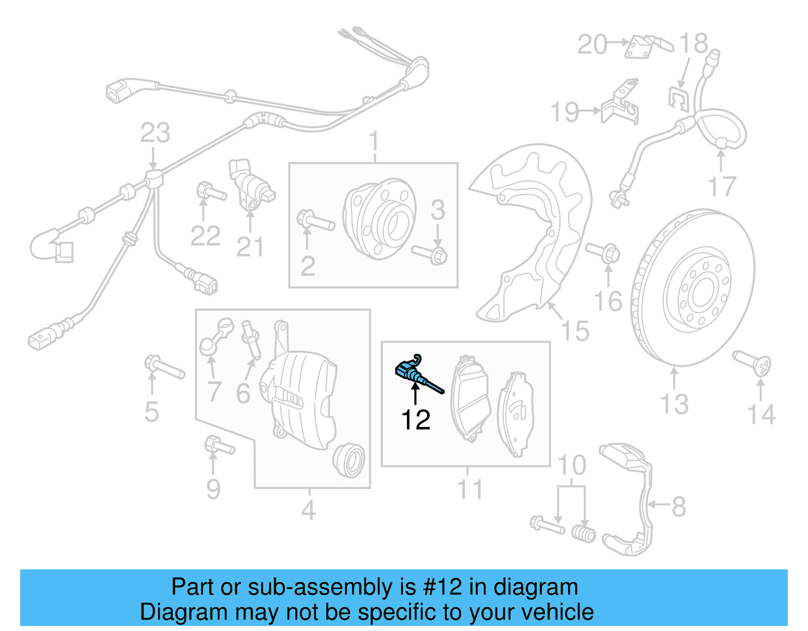 Wear Indicator 8V0-615-437 - View 6