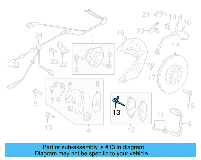 Wear Indicator 8V0-615-437 - View 23