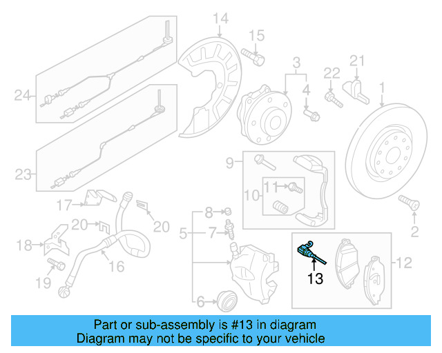Wear Indicator 8V0-615-437 - View 7