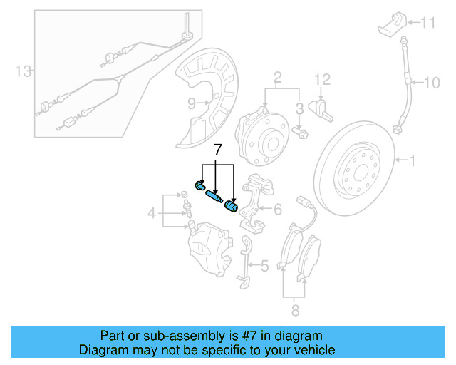 Disc Brake Caliper Pin Boot Kit 8V0-698-647 - View 64