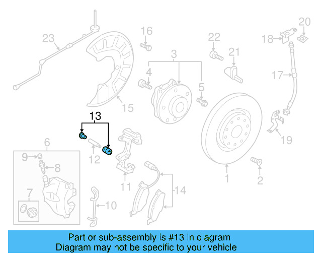 Disc Brake Caliper Pin Boot Kit 8V0-698-647 - View 30