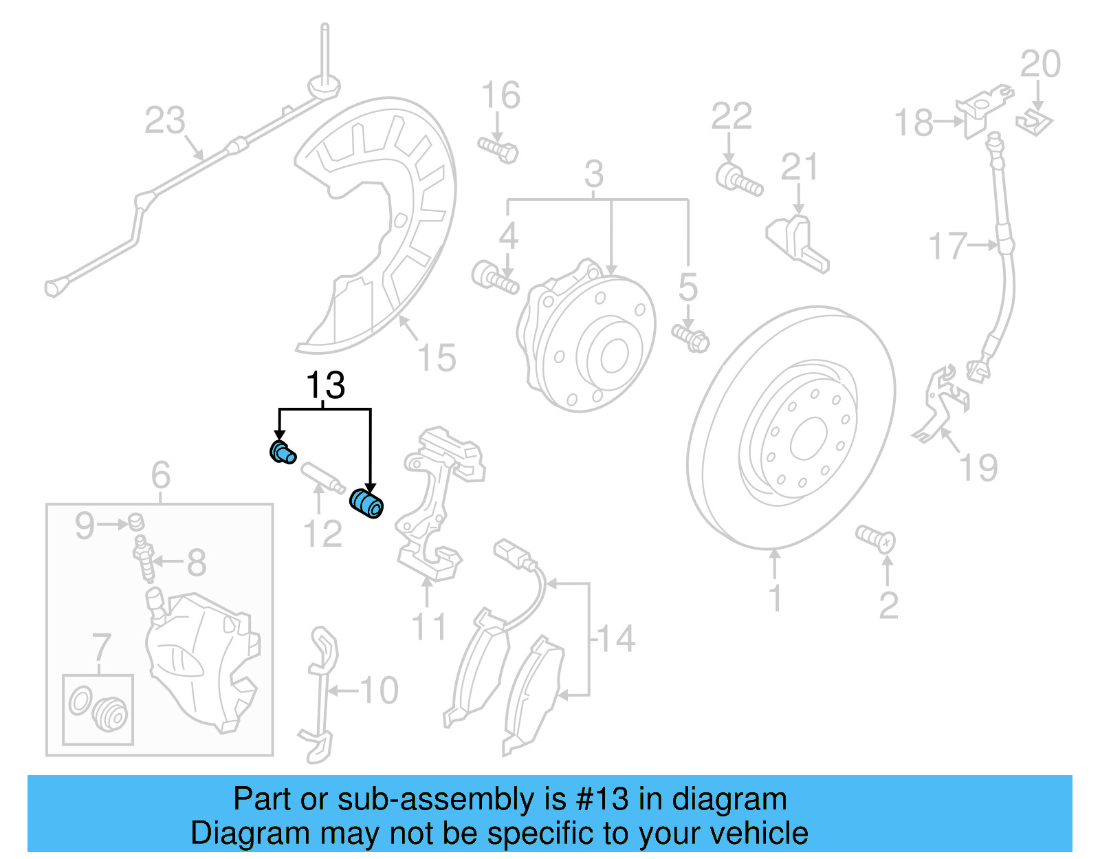 Disc Brake Caliper Pin Boot Kit 8V0-698-647 - View 31