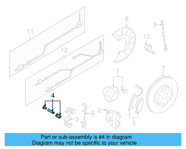 Disc Brake Caliper Pin Boot Kit 8V0-698-647 - View 70