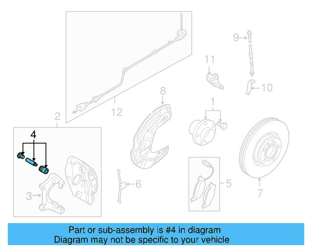 Disc Brake Caliper Pin Boot Kit 8V0-698-647 - View 74