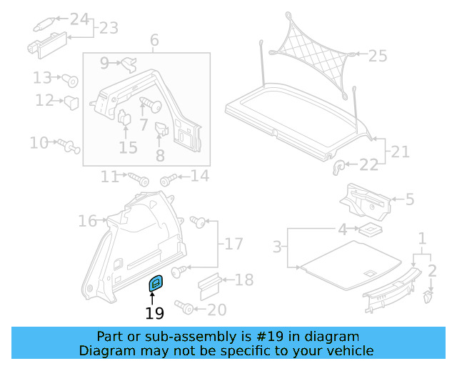 Tie Down Hook 8V0-863-503-C-4PK - View 22