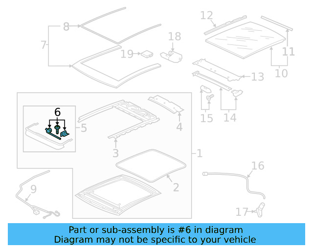 Air Deflector Mount Kit 8X0-898-955-A - View 3