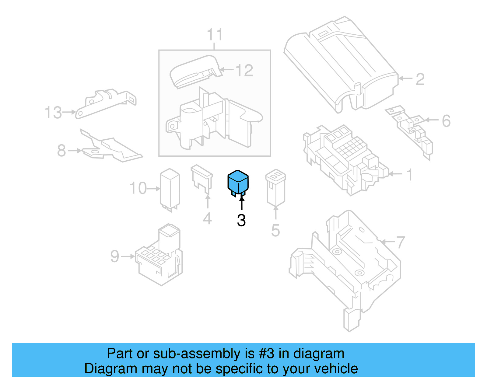 Relay 8X0-951-253-A - View 8