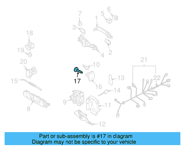 Door Lock Striker Pin 8Z0-837-033-A - View 26