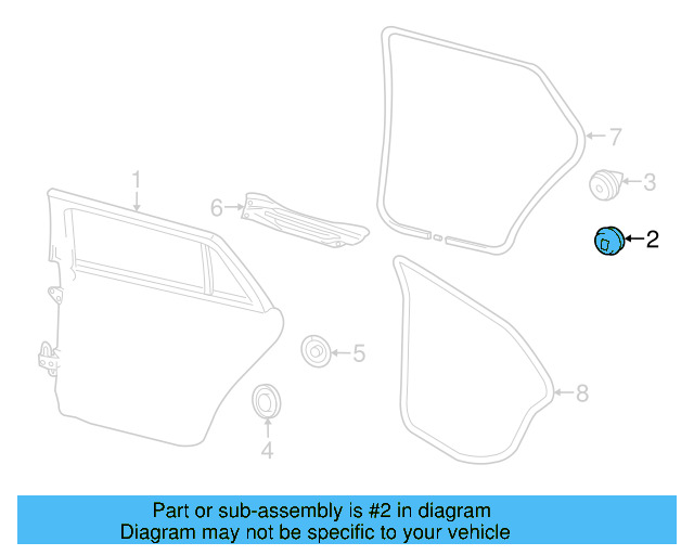 Door Shell Hole Cover 8Z0-837-111 - View 45