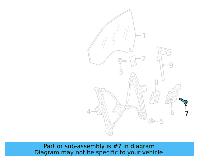 Window Motor Bolt 8Z0-837-691-C - View 24
