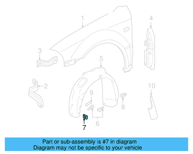 Guide Bracket Nut N-908-214-01 - View 8