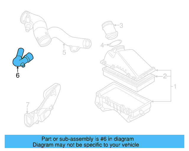 Intake Pipe 1J0-129-609-B - View 36