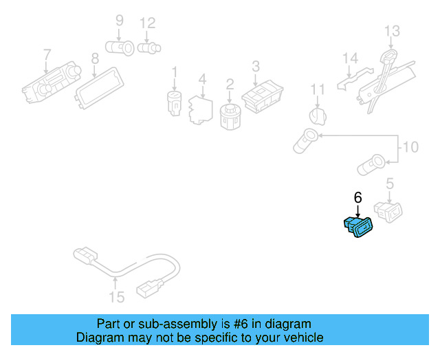 Seat Heat Switch 7P6-963-105-A - View 4