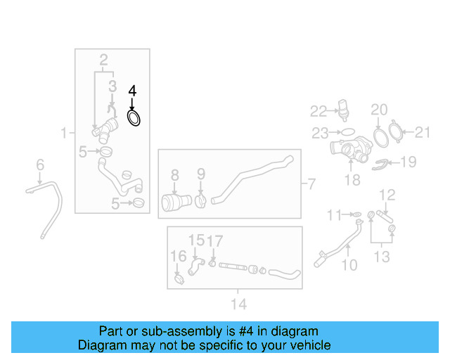 Water Hose Assembly Lower Seal N-907-653-01 - View 5