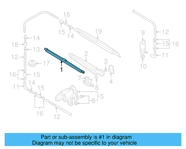 Wiper Blade 7L6-955-425 - View 5
