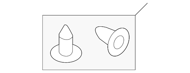 Wheel Opening Molding Grommet 3C0-853-586 - View 43