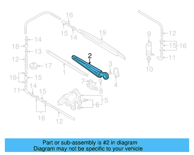 Wiper Arm 7L6-955-407-C - View 4