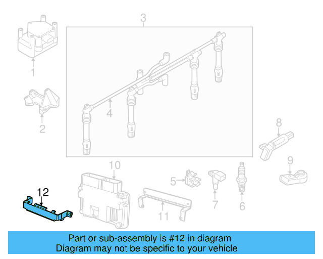 Engine Control Module (ECM) Bracket 6Q0-907-500-C - View 41