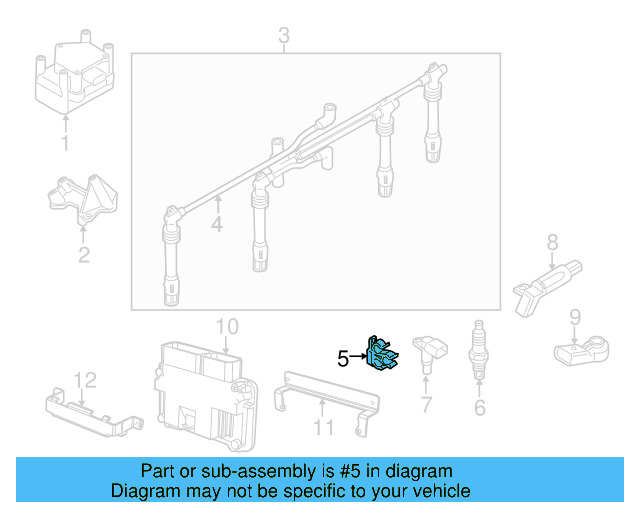 Engine Control Module (ECM) Bracket 5C0-907-500-A
