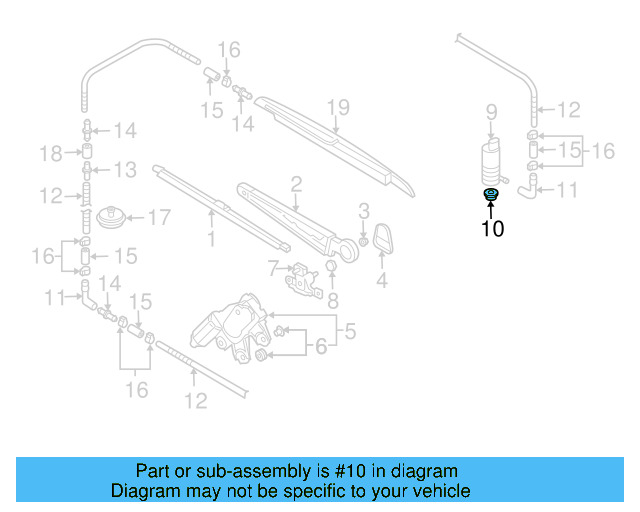 Washer Pump Seal 443-955-465 - View 87