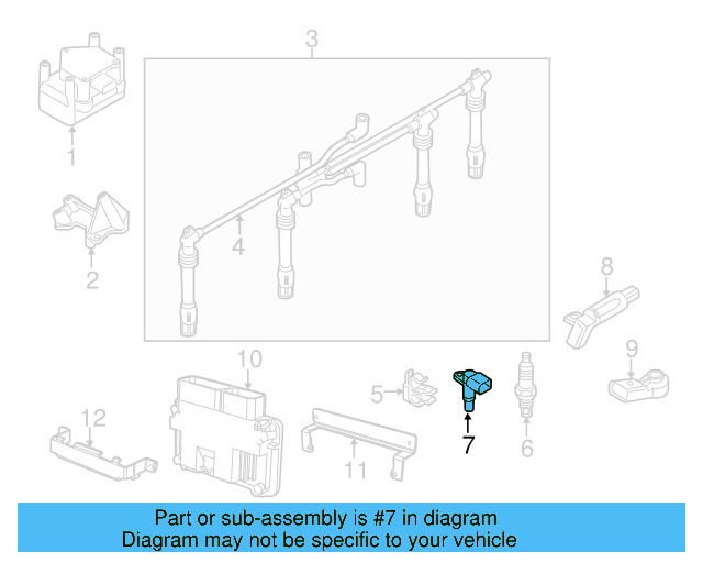 Engine Camshaft Position Sensor 04C-907-601-K - View 13
