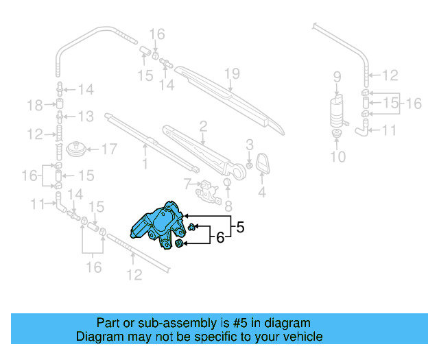 Wiper Motor 7L0-955-712-C