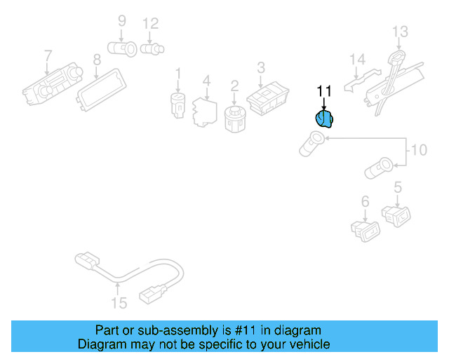 Power Outlet Cap 1K0-919-341-J-9B9 - View 37