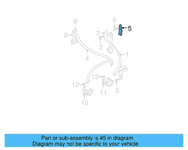 Seat Belt Anchor Plate Cover 1J0-858-189-D-B41 - View 2