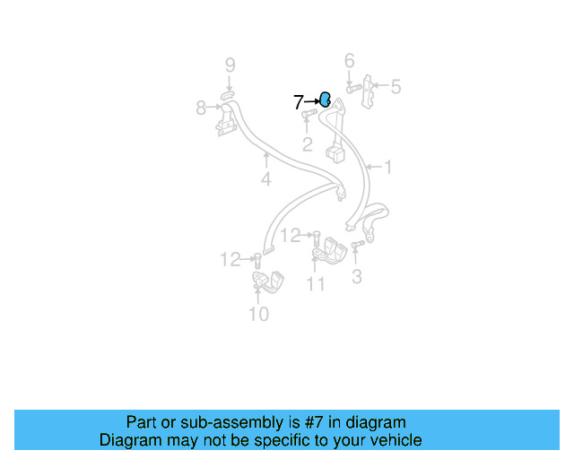 Seat Belt Anchor Plate Cover 1J0-858-189-D-B41 - View 7