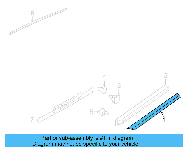 Chrome Strip 5C5-837-380 - View 5