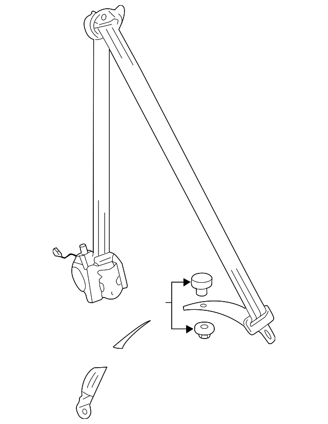 Seat Belt Lap And Shoulder Belt 1K4-857-705-G-RAA