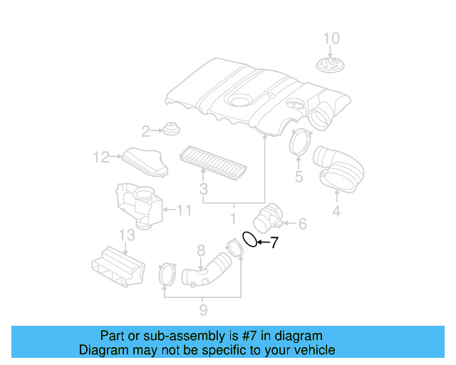 Air Mass Sensor Seal 357-129-625-A - View 58