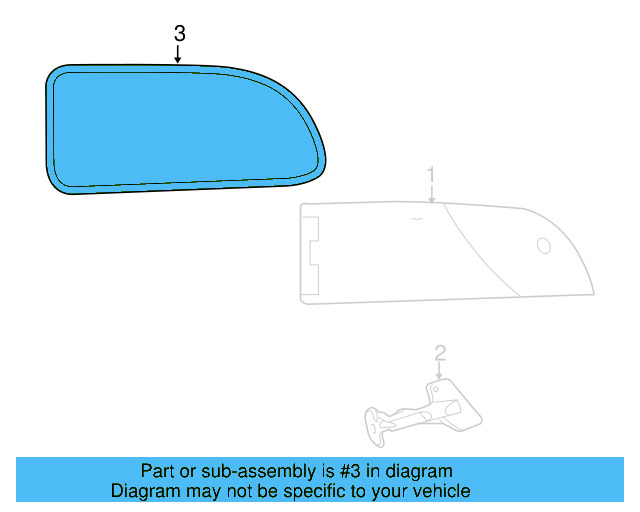 Glass Weather 7B0-845-121-A - View 3