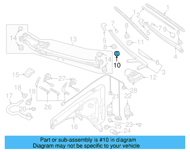 Wiper Arm Ring 7L0-955-693 - View 6