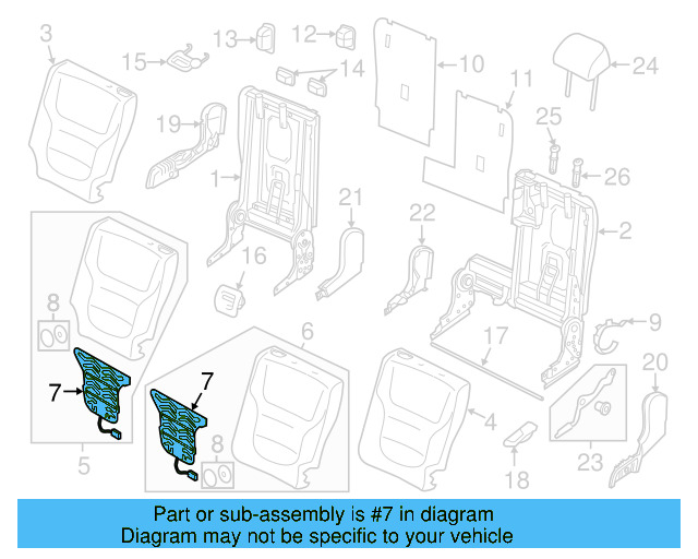 Seat Back Heater 7P6-963-552-AB - View 2
